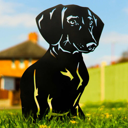 Dachshund Dog Loss Garden Ornament Memorial Personalised Statue